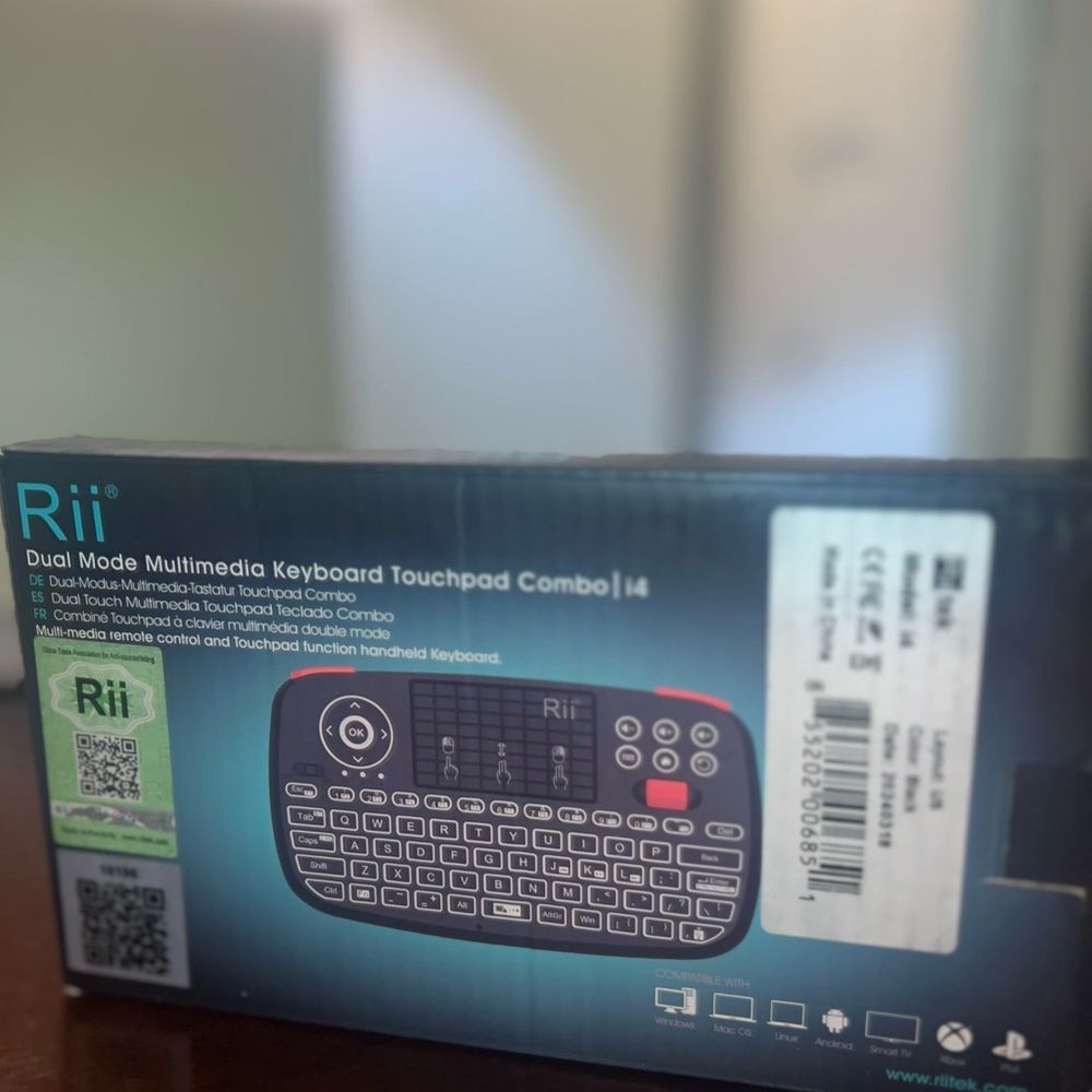 Rii i14 Bluetooth broad compatibility Dual Mode Keyboard with Touchpad